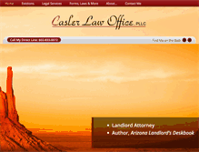 Tablet Screenshot of caslerlawoffice.com